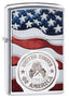Zippo 250 American Stamp on Flag