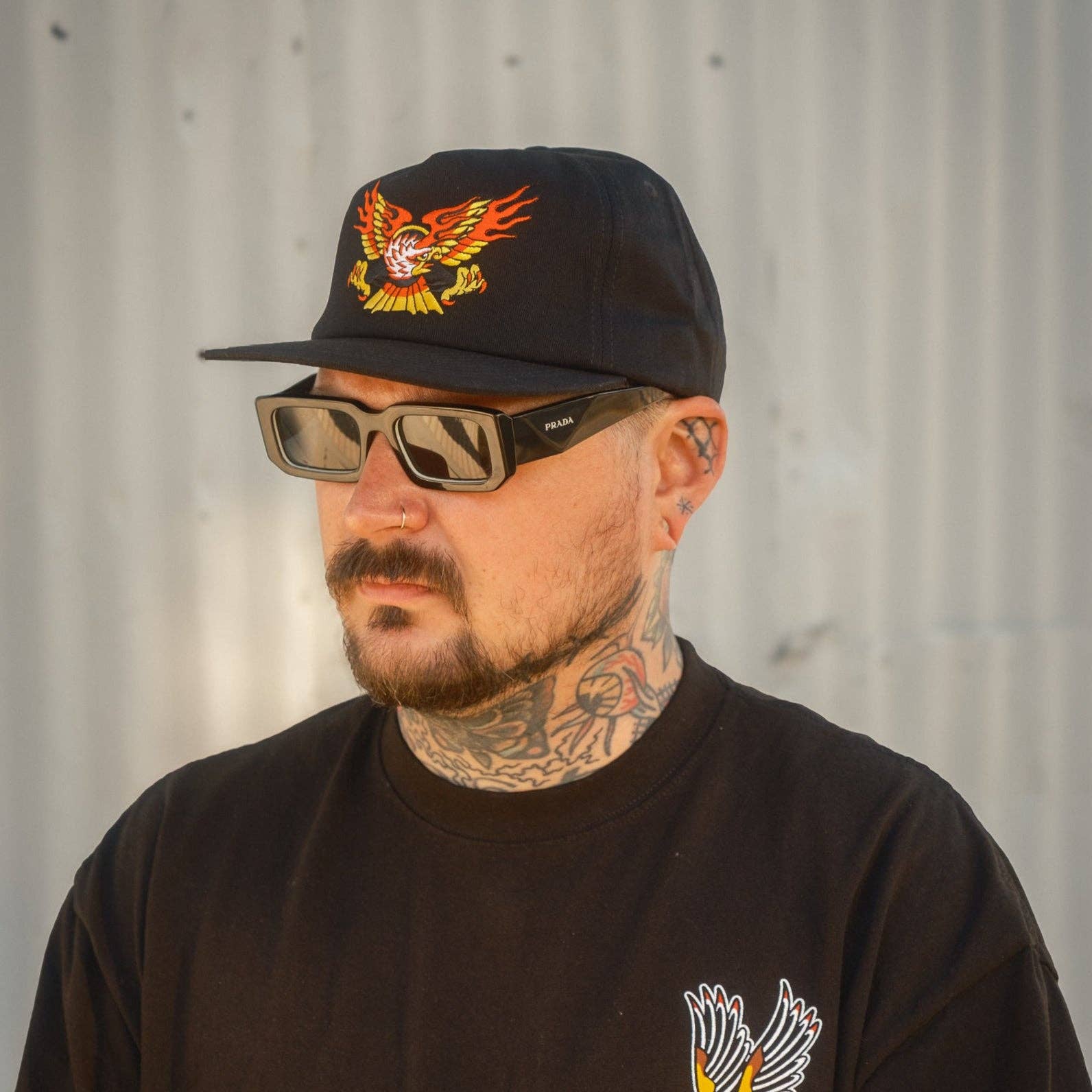 INDESTRUCTIBLE Flaming Eagle Snapback Secondary image