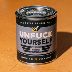 Unfuck Yourself Vintage Paint Can·dle | Funny Candle