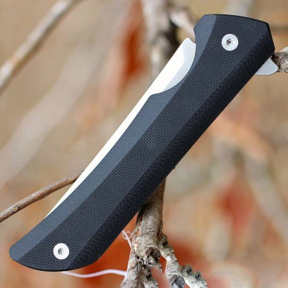 Ruike Hussar 121-B Blade, Black G-10 Handle with Clip
