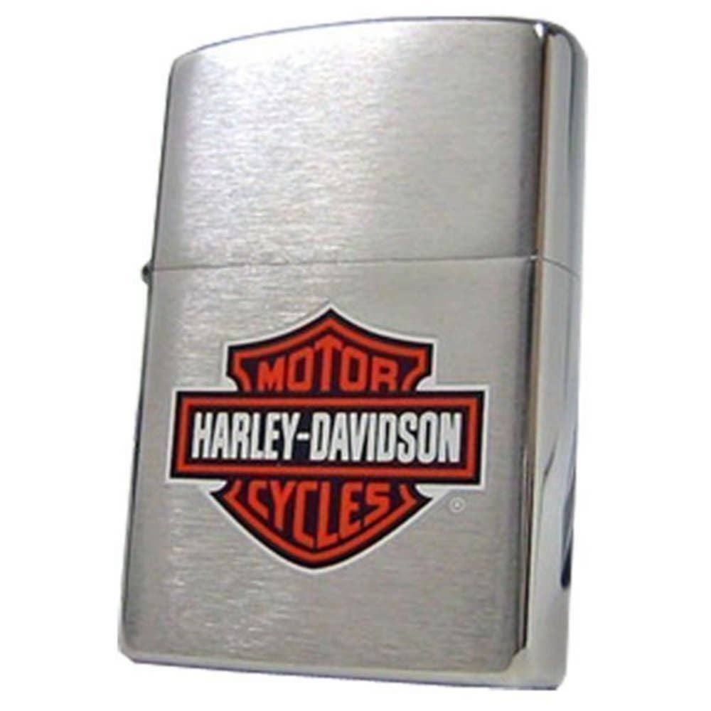 Zippo Harley-Davidson Logo Brushed Chrome Lighter