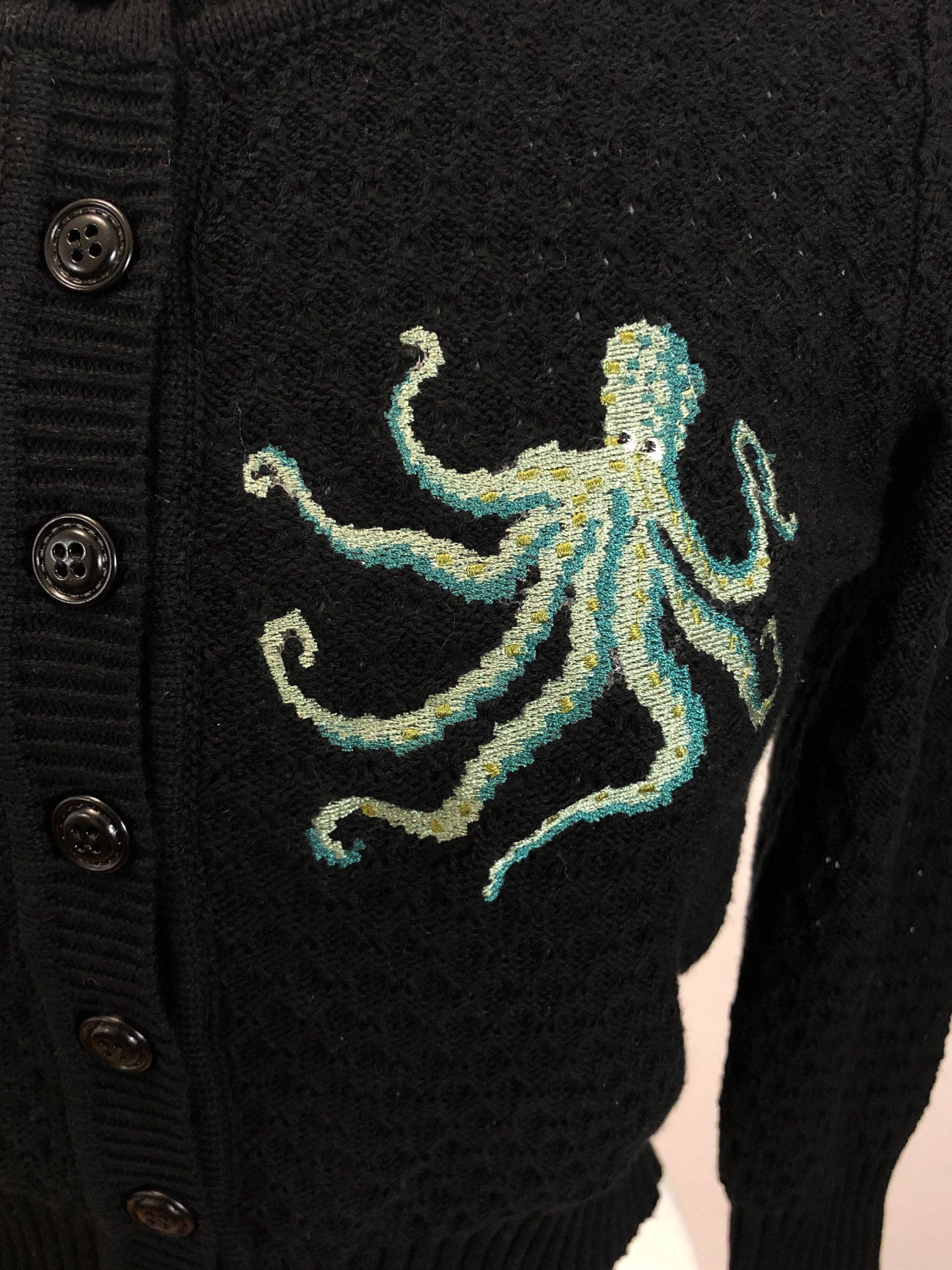 NWT The Waltz Of The Octopus Cropped Cardigan in Black