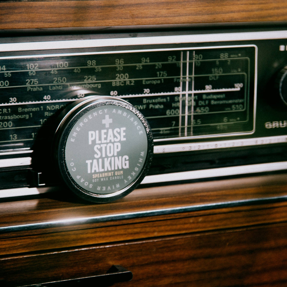 Please Stop Talking Emergency Ambiance Travel Tin | Funny Pe