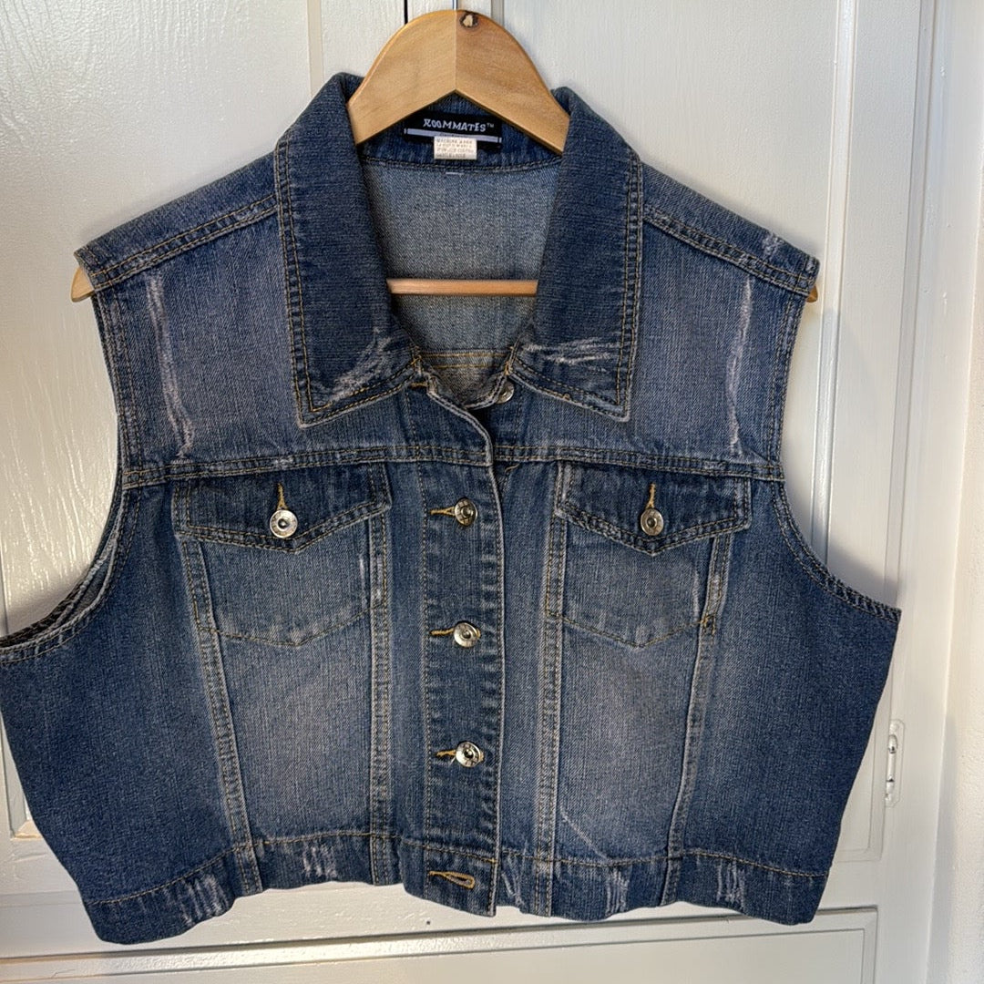 Custom Harley-Davidson Denim Vest Size 3XL