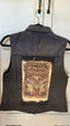 Custom Lynyrd Skynyrd Denim Vest with Graphic Patch Size Small