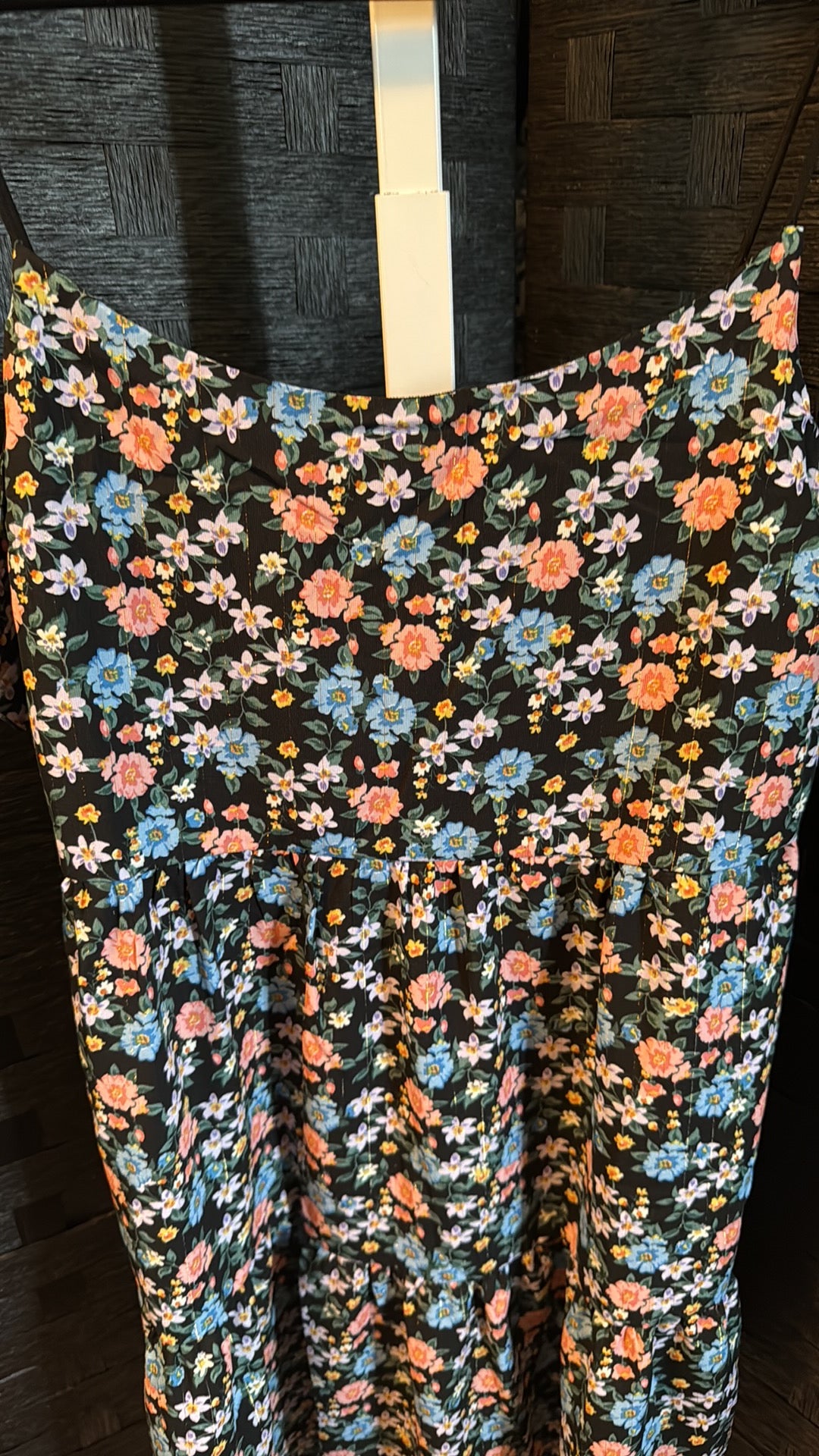 NWT Umgee Floral Spaghetti Strap Dress Size Large
