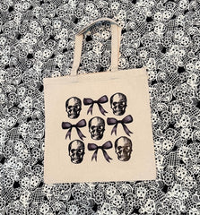 Album Tote Bag w/ Skull and Bows