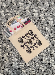 Album Tote Bag w/ Skull and Bows