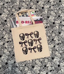 Album Tote Bag w/ Skull and Bows