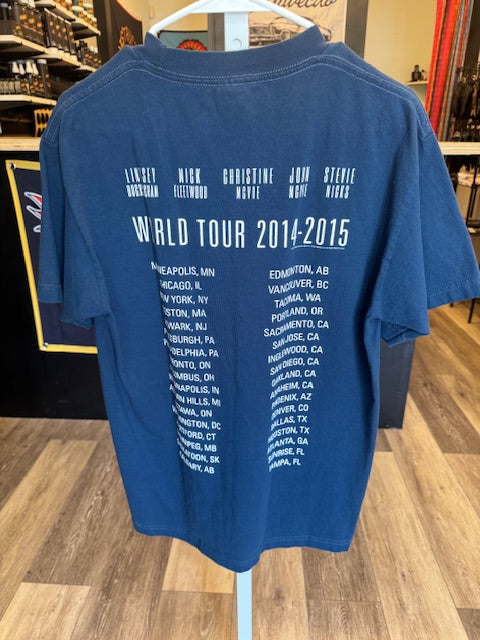 Men's Fleetwood Mac World Tour 2014-2015 Tee Shirt Size Medium