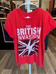Men's The British Invasion DISTRESSED Tee Shirt Size Medium