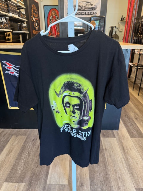 Men's Pickle Stix Surfboard Tee Shirt Size Large