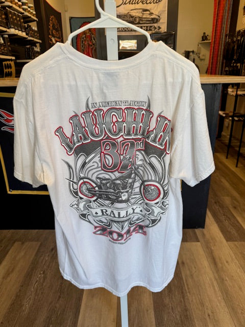 Men's Laughlin 32nd Biker Run 2014 T Shirt Size Large
