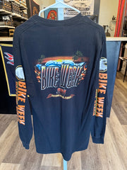Men's 2004 Daytona Bike Week Long Sleeve Biker T Shirt Large