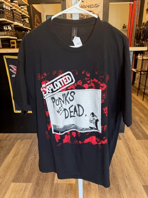 Men's EXPLOITED Punks Not Dead Tee Shirt Size XL Main image