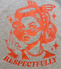 NWOT RESPECTFULLY Middle Finger Tee Shirt