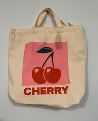 Farmers Market Bag with Shoulder Strap "CHERRY"