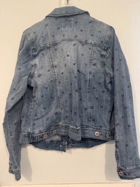 Torrid Denim Jacket Hearts Size 1