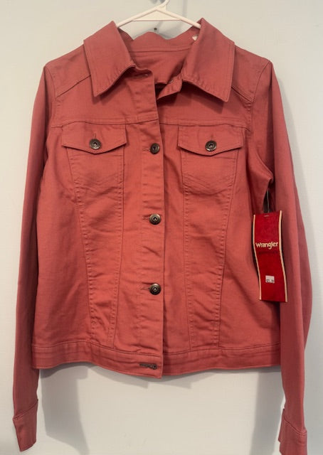 Wrangler Authentics Denim Salmon Jacket Size Medium