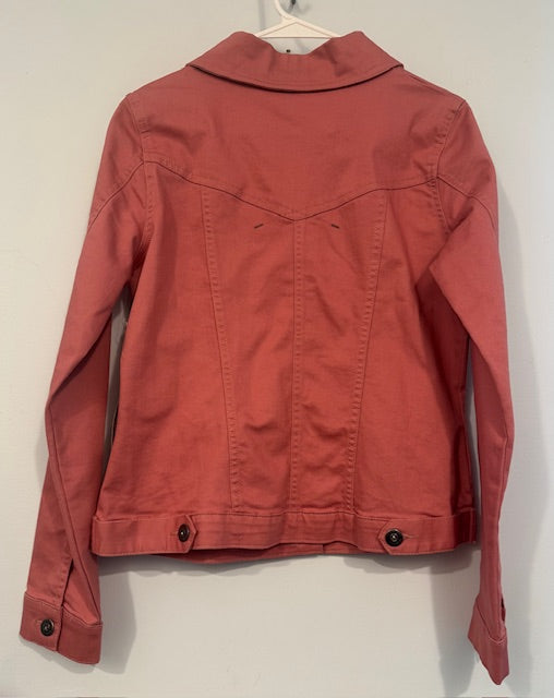 Wrangler Authentics Denim Salmon Jacket Size Medium Secondary image