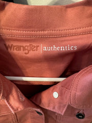 Wrangler Authentics Denim Salmon Jacket Size Medium