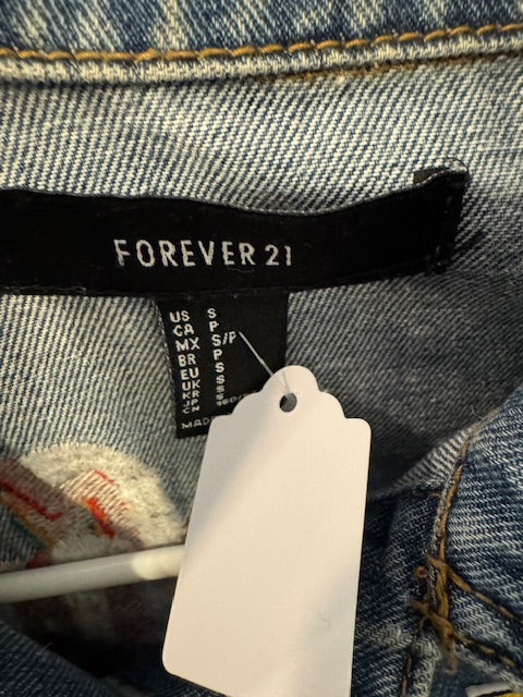 Forever 21 Sunshine Denim Jacket Size Small