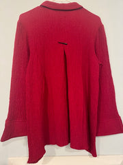 NWT Indigo Moon Red Jacket / Top Size Small