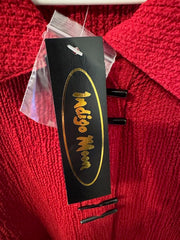 NWT Indigo Moon Red Jacket / Top Size Small