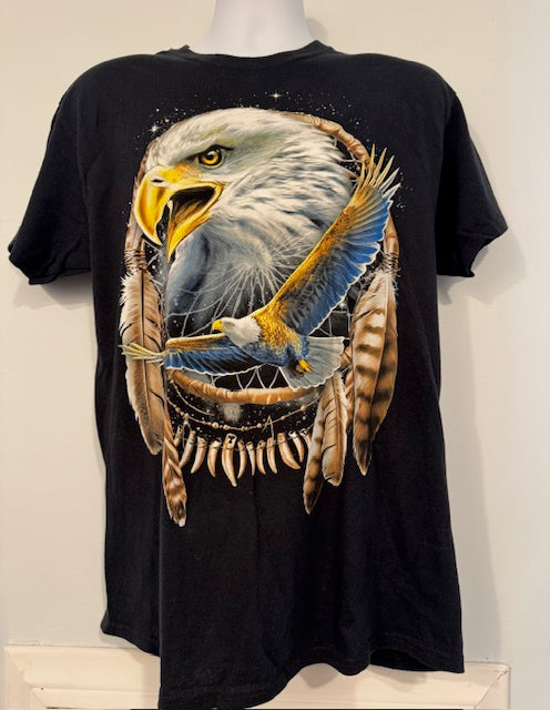 Native American Eagle Graphic Tee Shirt Size Large Main image