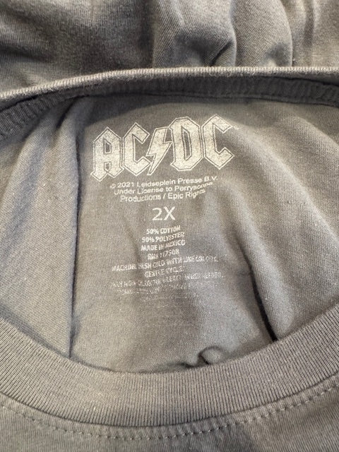 ACDC World Tour 1979 Highway To Hell Tee Shirt Size 2XL