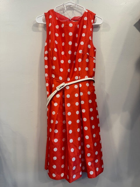 Madison Leigh "Vintage" Style Dress w/ Belt Size 6 Main image