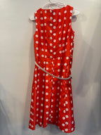 Madison Leigh "Vintage" Style Dress w/ Belt Size 6