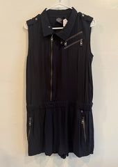 Pre-Owned Harley Davidson Black Romper Size Medium