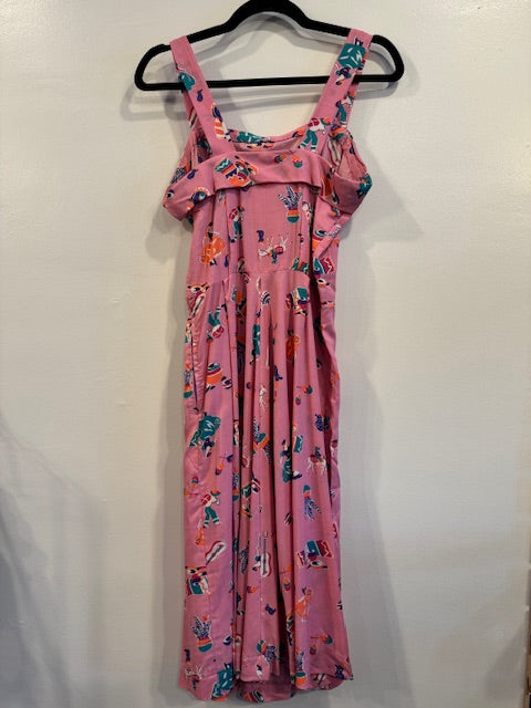 Vintage Handmade Fiesta Dress by Diana Jeanne Size Small/Medium