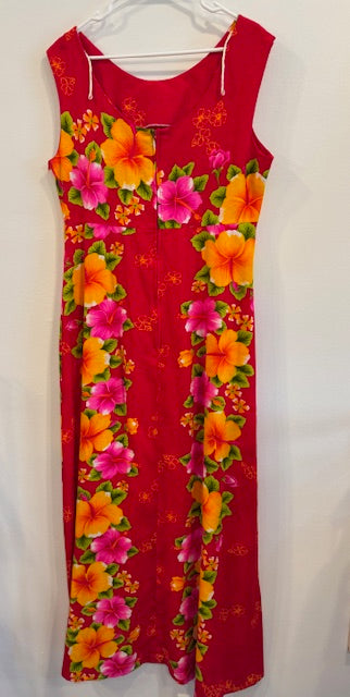 Vintage POMARE Hawaiian Tiki Dress Size 18