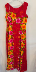 Vintage POMARE Hawaiian Tiki Dress Size 18
