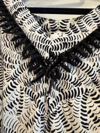 Vintage Striped Dress with Side Zipper Size Extra Small/ Small