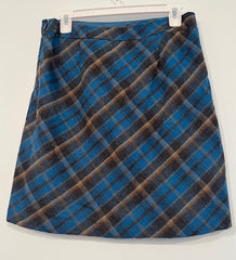 Pre-Owned American Eagle Outfitters Wool Stretch Plaid Skirt Size 6