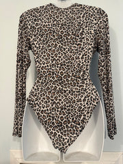 Pre-Owned Nasty Girl Leopard Print Body Suit Size 4