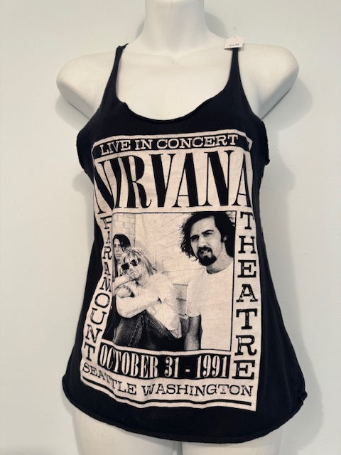 Pre-Owned Nirvana Tank Top Distressed Size Small