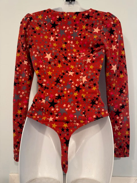 Pre-Owned Free People Body Suit with Stars Size Small