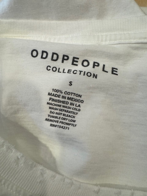Pre-Owned Odd People California Surf Tiger Tee Shirt Size Small