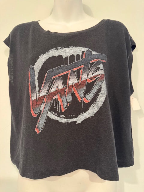 Pre-Owned Vans Cropped Sleeveless Tee Shirt Size Medium Main image