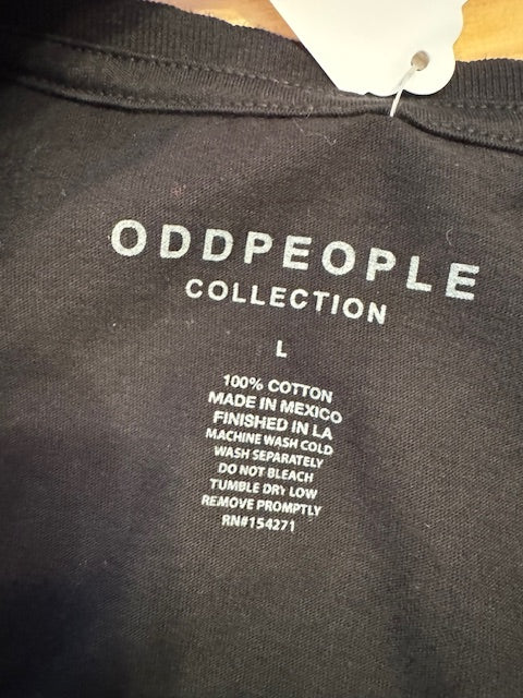Pre-Owned Odd People Distressed The British Invasion Tee Shirt Size Large
