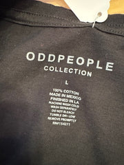 Pre-Owned Odd People Distressed The British Invasion Tee Shirt Size Large