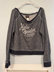 Pre-Owned Ernie's IA Harley Davidson Off The Shoulder Top Size Extra Large
