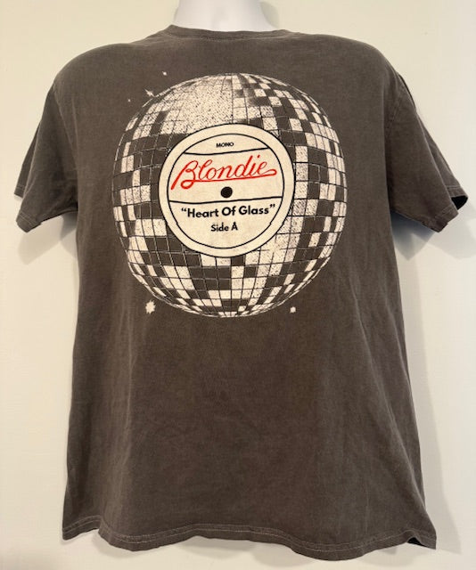 Pre-Owned Blondie "HEART OF GLASS" Tee Shirt Size Large