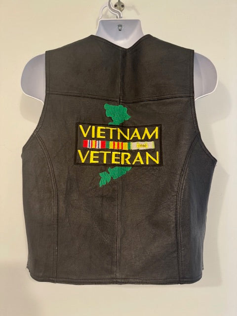 Pre-Owned Biker Vest "VIETNAM VETERAN 1960" Size large Main image
