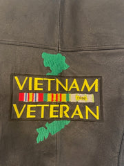 Pre-Owned Biker Vest "VIETNAM VETERAN 1960" Size large