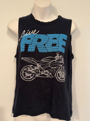 Pre-Owned Chase "Live FREE" Tank Top Size Small